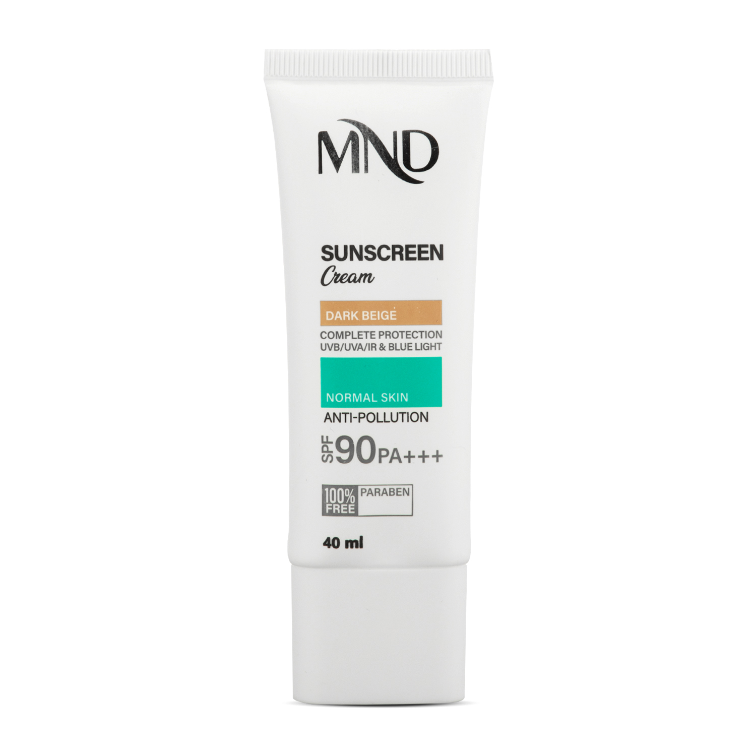 9527194163 کرم ضدآفتاب SPF 90 پوست نرمال بژ تیره ام ان دی