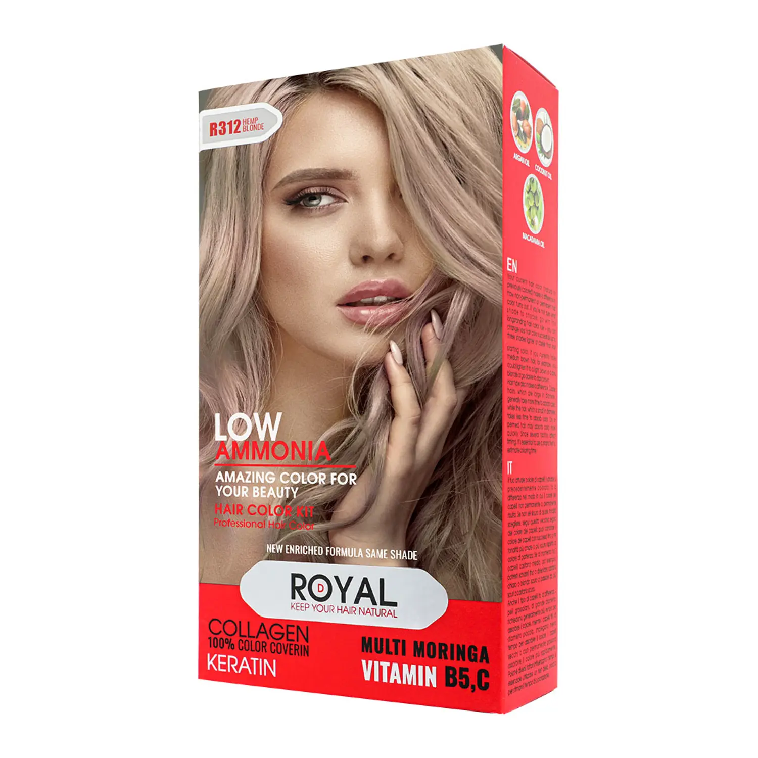 222315007733 کیت رنگ مو بلوند کنفی رویال کد R312