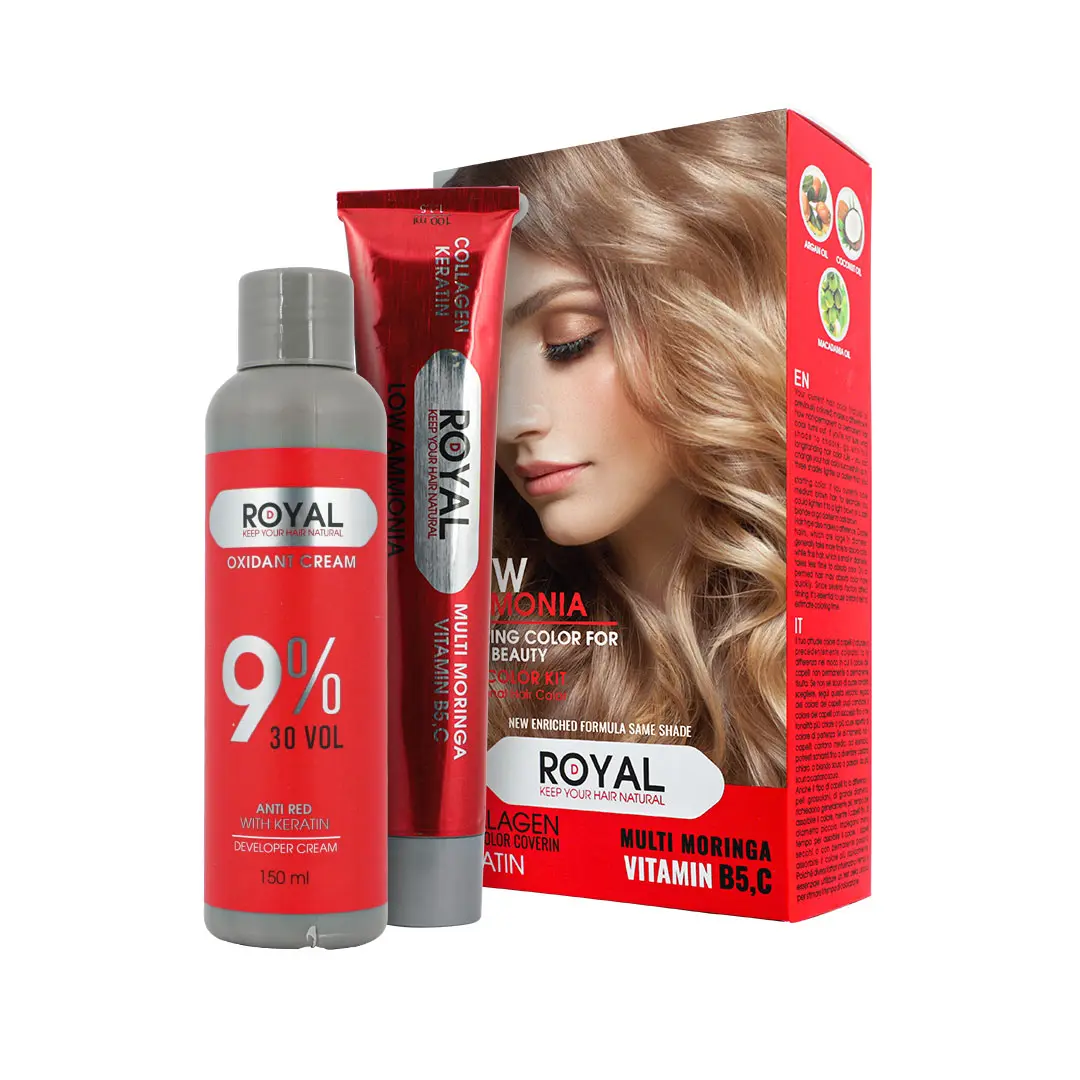 222315007772 کیت رنگ مو بلوند خیلی روشن رویال کد 9