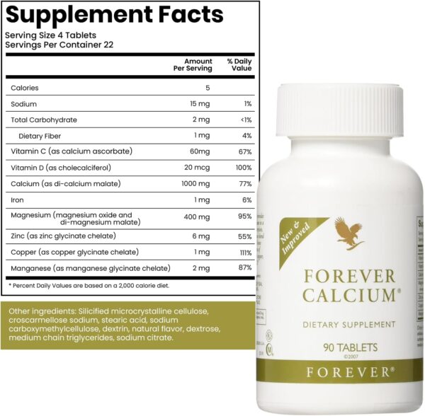 Forever Calcium-2 مکمل کلسیم و ویتامین D فوراور Forever Calcium