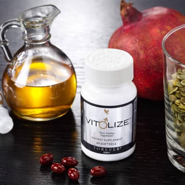 Forever Vitolize for Men-3 مکمل ویتولایز آقایان فوراور Forever Vitolize for Men کد 374L بسته ۶۰ سافت ژل